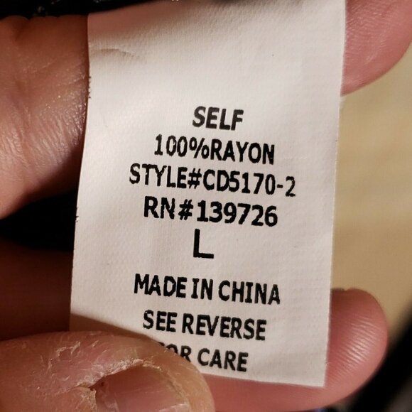 Etiquette Womens Black Tunic With Western Aztec Embroidery Large - Picture 6 of 7